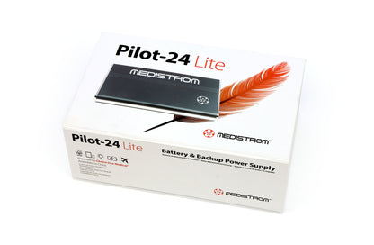 Pilot-24 Lite Battery and Backup Power Supply for 24V PAP Devices.