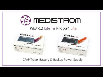 Pilot-24 Lite Battery and Backup Power Supply for 24V PAP Devices.