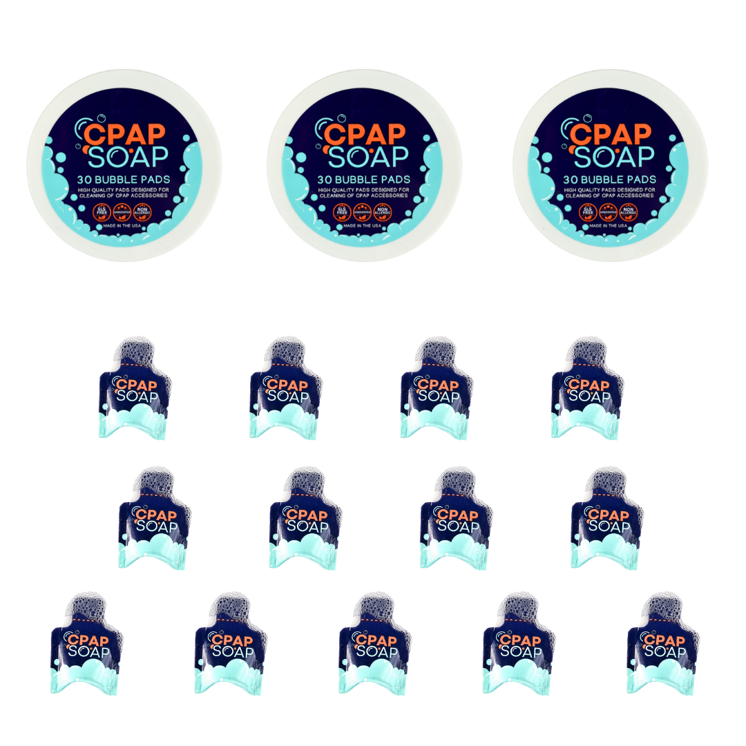 Liviliti Paptizer Sanitizer & CPAP Soap/Bubble Pads & Antimicrobial Tubing- complete package